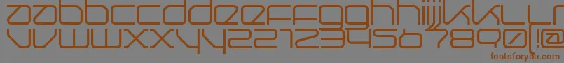 Więcej informacji o czcionce Querround Czcionka Querround – brązowe czcionki na szarym tle