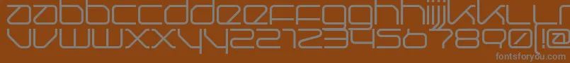 Шрифт Querround – серые шрифты на коричневом фоне