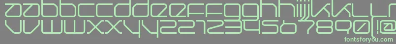 Querround Font – Green Fonts on Gray Background