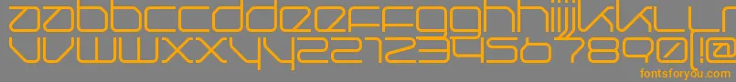 Querround Font – Orange Fonts on Gray Background