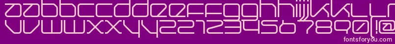 Querround Font – Pink Fonts on Purple Background