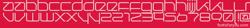 Querround Font – Pink Fonts on Red Background