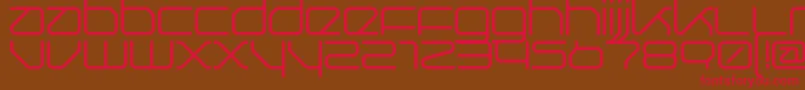 Querround Font – Red Fonts on Brown Background