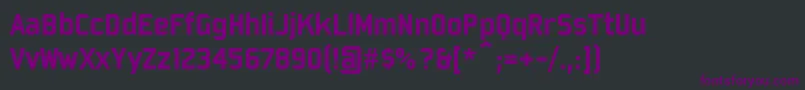 Bombardier Font – Purple Fonts on Black Background
