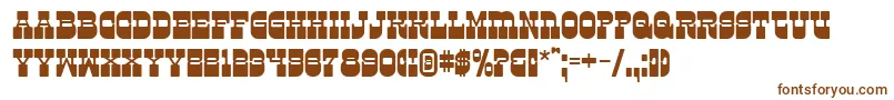 Шрифт Kareta – коричневые шрифты на белом фоне