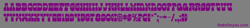 Kareta-fontti – violetit fontit harmaalla taustalla