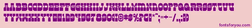 Kareta Font – Purple Fonts on Pink Background