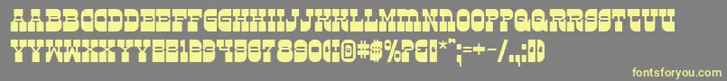 Kareta Font – Yellow Fonts on Gray Background
