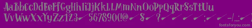DkToverheks Font – Gray Fonts on Purple Background