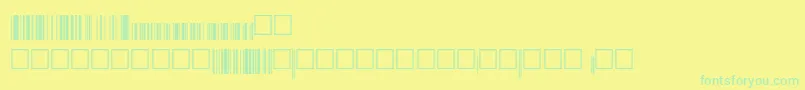 Czcionka Eanp36xtt – zielone czcionki na żółtym tle