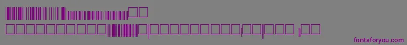 フォントEanp36xtt – 紫色のフォント、灰色の背景