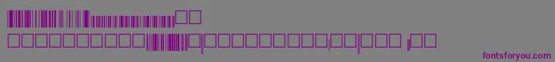 Czcionka Eanp36xtt – fioletowe czcionki na szarym tle