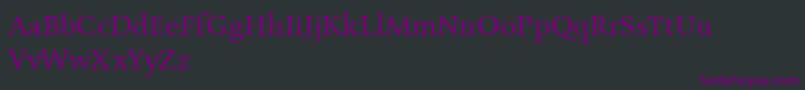 Czcionka CharpentierrenredNormal – fioletowe czcionki na czarnym tle