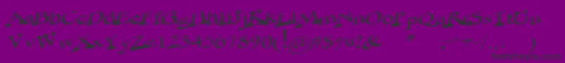 NoControl Font – Black Fonts on Purple Background