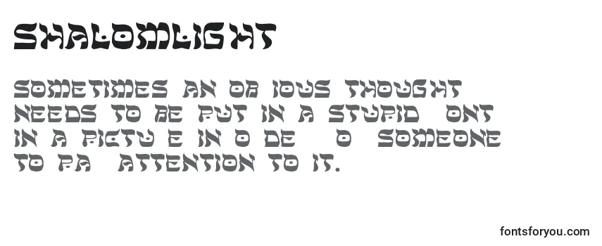 ShalomLight フォントのレビュー
