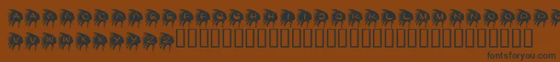 KrNative Font – Black Fonts on Brown Background
