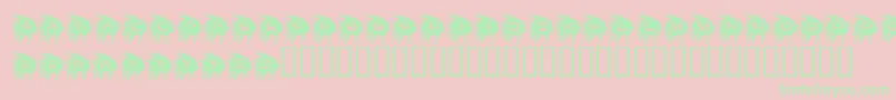KrNative Font – Green Fonts on Pink Background