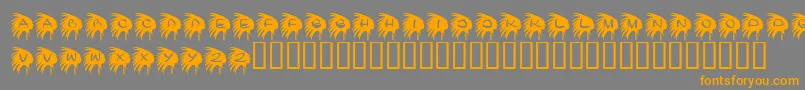 KrNative Font – Orange Fonts on Gray Background