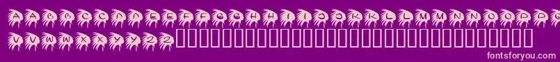 KrNative Font – Pink Fonts on Purple Background