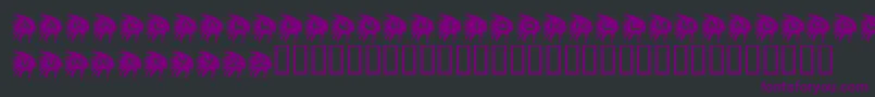 KrNative Font – Purple Fonts on Black Background