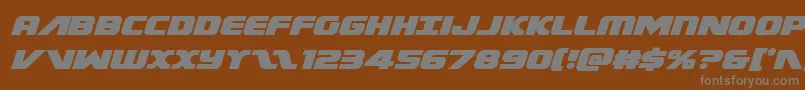 Federalescortitalフォントについての詳細 フォントFederalescortital – 茶色の背景に灰色の文字