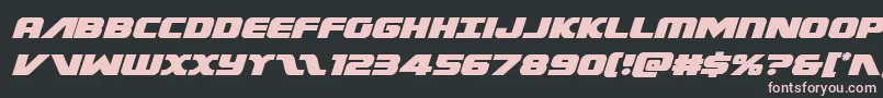 Federalescortital Font – Pink Fonts on Black Background