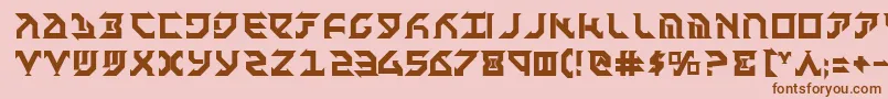 Fantb Font – Brown Fonts on Pink Background