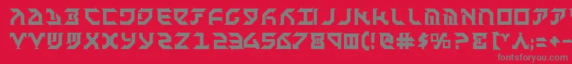 Fantb Font – Gray Fonts on Red Background
