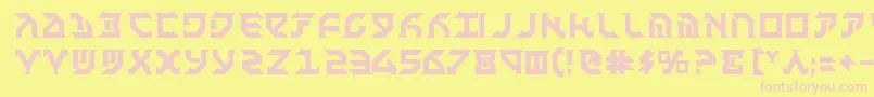 Fantb Font – Pink Fonts on Yellow Background