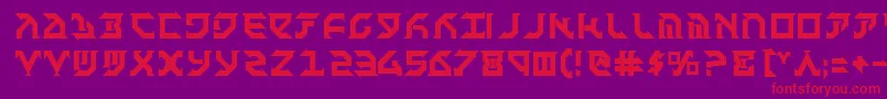 Fantb Font – Red Fonts on Purple Background