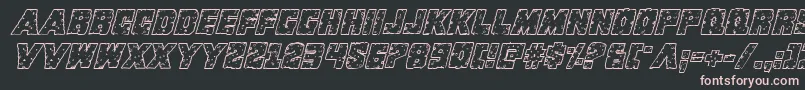 Kcommandorid3ital Font – Pink Fonts on Black Background