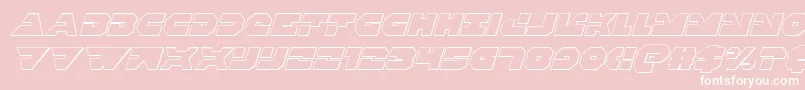 Triggerman3Dital Font – White Fonts on Pink Background