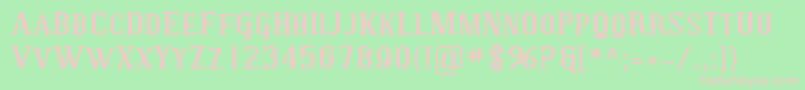 SfcovingtonscexpBold Font – Pink Fonts on Green Background