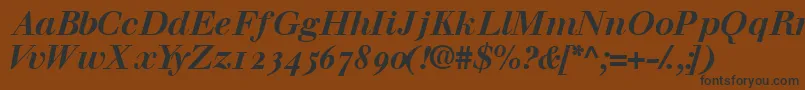 More about Walbaumosssk Font Walbaumosssk Font – Black Fonts on Brown Background