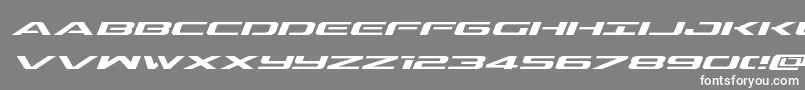 フォントOutriderexpital – 灰色の背景に白い文字