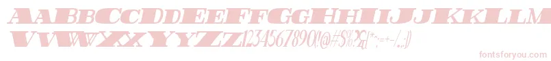 Fonte FatestHighestItalic – fontes cor-de-rosa