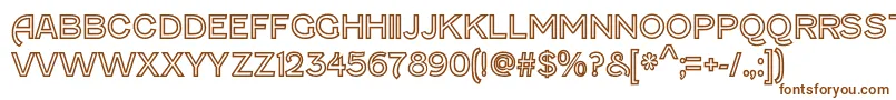 FenwickoutlineRegular Font – Brown Fonts on White Background