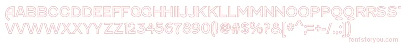 FenwickoutlineRegular Font – Pink Fonts on White Background