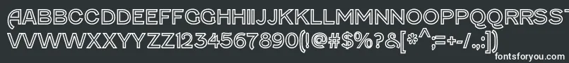 FenwickoutlineRegular Font – White Fonts on Black Background