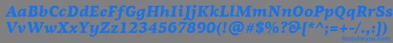 fuente PfagoraserifproBlackitalic – Fuentes Azules Sobre Fondo Gris