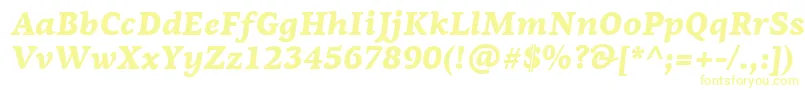 PfagoraserifproBlackitalic Font – Yellow Fonts