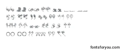 Обзор шрифта TribalDragonsTattooDesigns