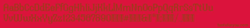 UranosDemo Font – Brown Fonts on Red Background