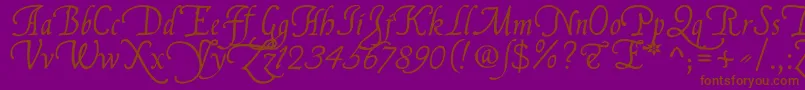 More about FranciscoLucasLlanaRegular Font FranciscoLucasLlanaRegular Font – Brown Fonts on Purple Background