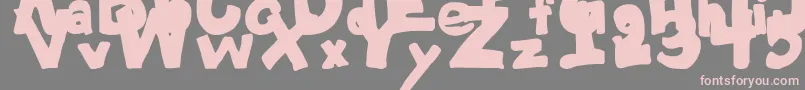 YardSaleRegular-Schriftart – Rosa Schriften auf grauem Hintergrund