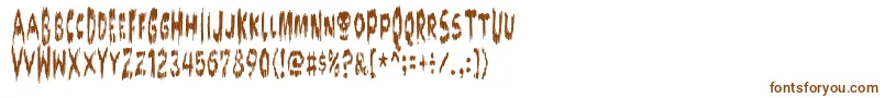 Doktorterror Font – Brown Fonts on White Background