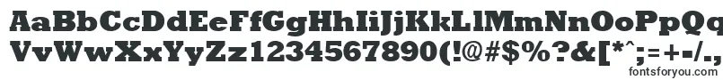 Czcionka RockneyextraboldRegular – rosta typografia