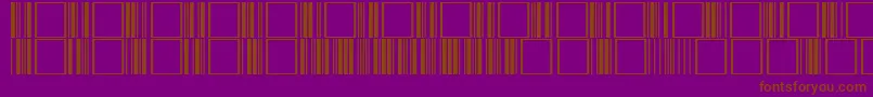 Code3of9Regular Font – Brown Fonts on Purple Background