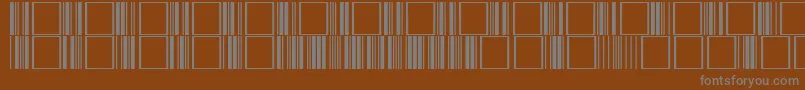 Шрифт Code3of9Regular – серые шрифты на коричневом фоне
