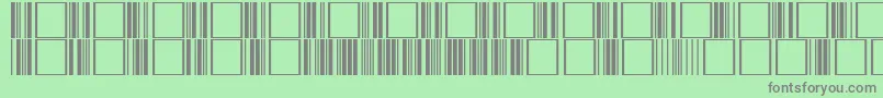 Code3of9Regular Font – Gray Fonts on Green Background